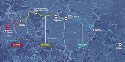 Mapa corredor metropolitano Itapevi