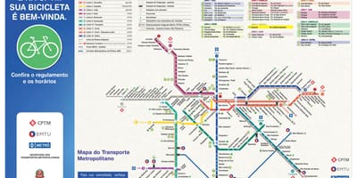 Mapa cyklo průvodce São Paulo