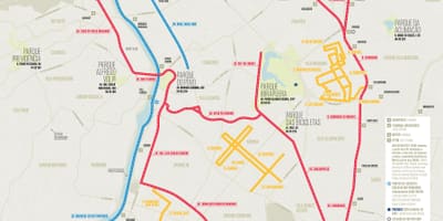 Mapa cyklostezka São Paulo
