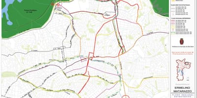 Mapa Ermelino Matarazzo São Paulo - Silnice