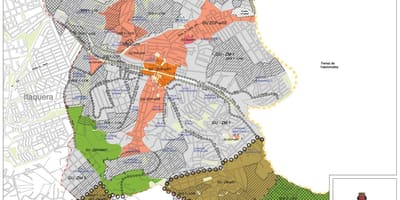 Mapa Guaianases São Paulo - zábor půdy