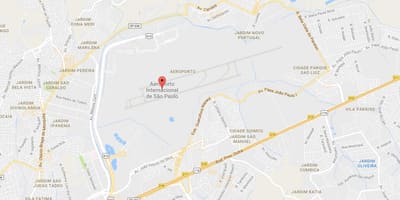Mapa Guarulhos letiště