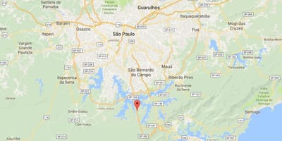 Mapa Imigrantes dálnice - SP 160