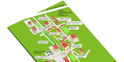 Mapa institut Butantan