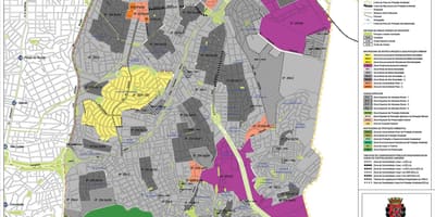 Mapa Ipiranga São Paulo - zábor půdy