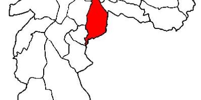 Mapa Ipiranga sub-prefektura São Paulo