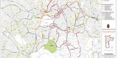 Mapa Itaquera São Paulo - Silnice