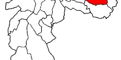 Mapa Itaquera sub-prefektura São Paulo