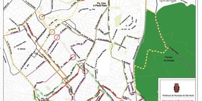 Mapa Jabaquara São Paulo - Silnice