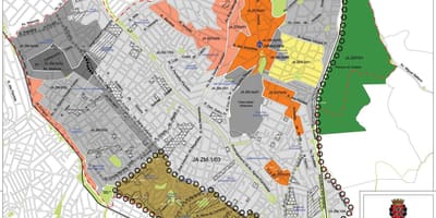 Mapa Jabaquara São Paulo - zábor půdy