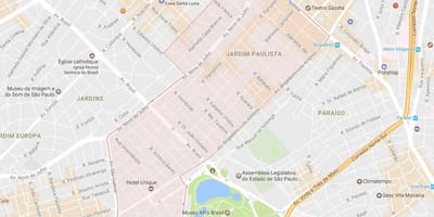 Mapa Jardim Paulista São Paulo