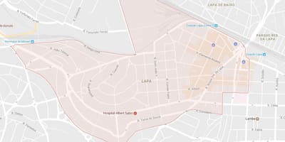 Mapa Lapa São Paulo