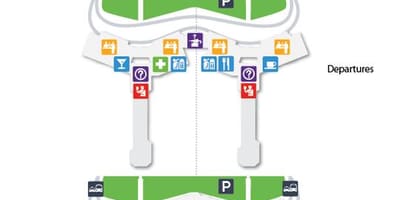 Mapa mezinárodní letiště Guarulhos-Cumbica