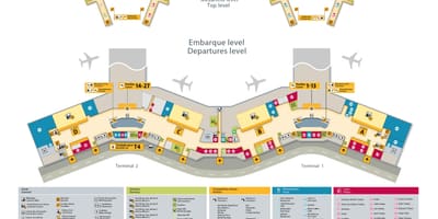 Mapa mezinárodní letiště São Paulo-Guarulhos