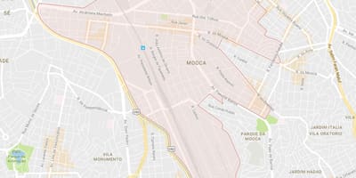 Mapa Mooca São Paulo