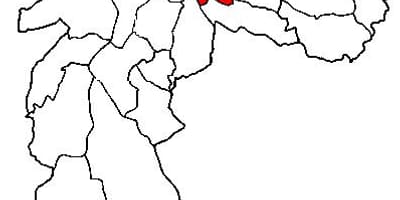 Mapa Mooca sub-prefektura São Paulo
