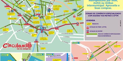Mapa nákupní São Paulo