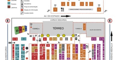 Mapa městského trhu São Paulo