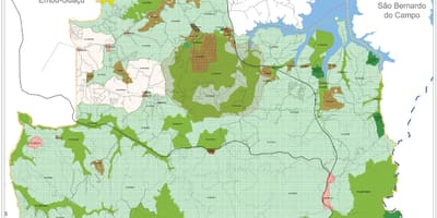 Mapa Parelheiros São Paulo - zábor půdy