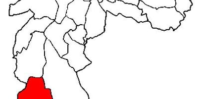 Mapa Parelheiros sub-prefektura São Paulo