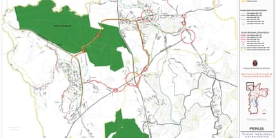 Mapa Peru São Paulo - Silnice