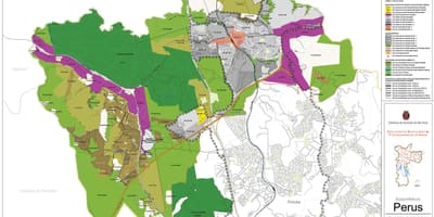 Mapa Peru São Paulo - zábor půdy