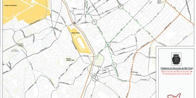 Mapa São Paulo Pinheiros - Silnice