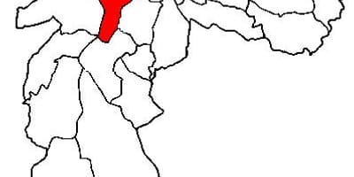 Mapa Pinheiros sub-prefektura São Paulo