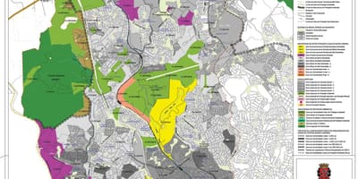 Mapa Pirituba-Jaraguá São Paulo - zábor půdy