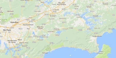 Mapa pláž Cruzeiro
