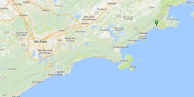 Mapa pláž Estaleiro