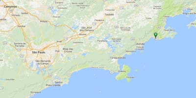 Mapa pláž Fazenda