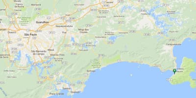 Mapa Grande beach