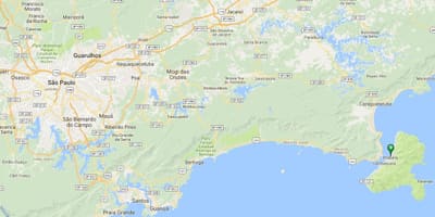 Mapa pláž Perequê