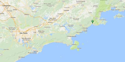 Mapa pláž Ubatumirim