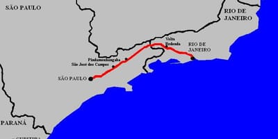 Mapa Prezident Dutra highway - BR 116
