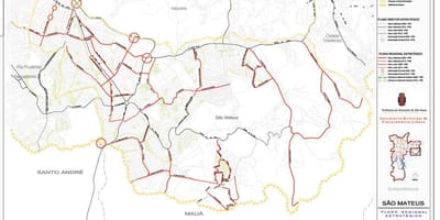 Mapa São Mateus São Paulo - Silnice