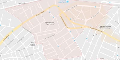 Mapa São Miguel Paulista São Paulo