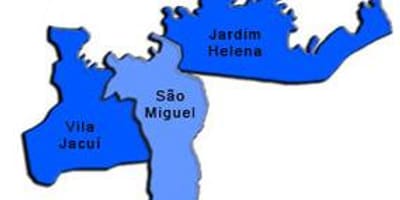 Mapa São Miguel Paulista sub-prefektura