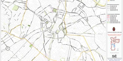 Mapa Sé São Paulo - Silnice