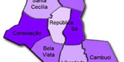 Mapa Sé sub-prefektura