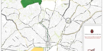 Mapa Santana, São Paulo - Silnice