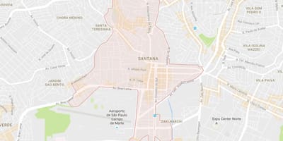Mapa Santana, São Paulo