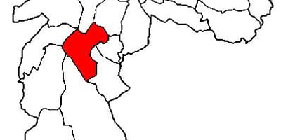 Mapa Santo Amaro sub-prefektura São Paulo