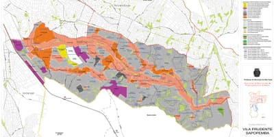 Mapa Sapopembra São Paulo - zábor půdy