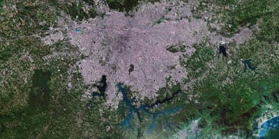 Mapa São Paulo satelitní