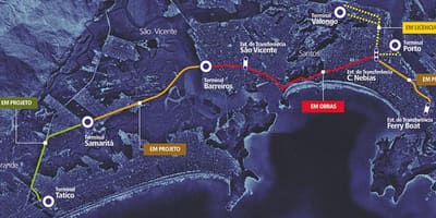 Mapa Sistema Integrado Metropolitano - SIM