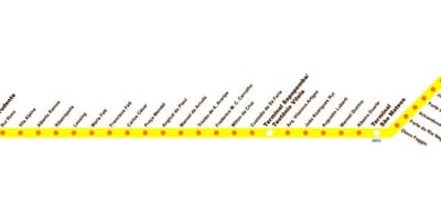 Mapu terminálu Sacomã Expresso Tiradentes