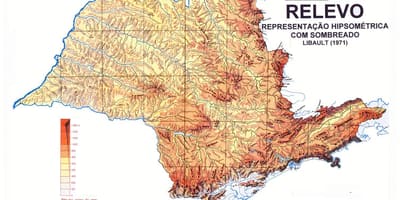 Mapa topografické São Paulo