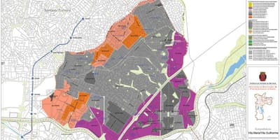 Mapa Vila Maria, São Paulo - zábor půdy